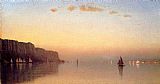 Sanford Robinson Gifford Sunset over the Palisades on the Hudson painting